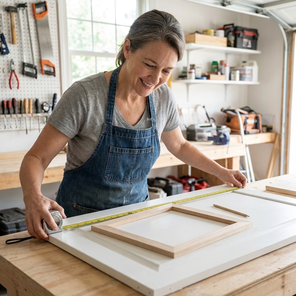 DIY Shaker Style: Add Trim to Flat Panel Cabinet Doors